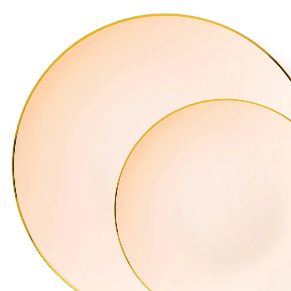 32 ASSIETTES CLASSIC COLLECTION ROSE OR