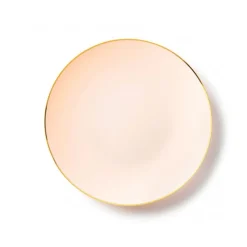 10 ASSIETTES 26CM CLASSIC COLLECTION ROSE OR