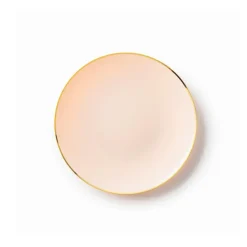 10 ASSIETTES 19CM CLASSIC COLLECTION ROSE OR