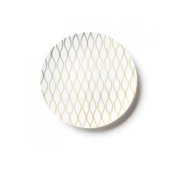 10 ASSIETTES 19CM WHISK COLLECTION BLANC OR