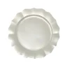 10 ASSIETTES À DESSERT RIGIDE 19CM BLANC PERLÉ