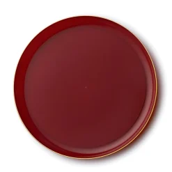 20 ASSIETTES EDGE PRESTIGE CRANBERRIES ET OR