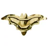 6 ASSIETTES HALLOWEEN CHAUVE-SOURIS DORÉES 37X18CM