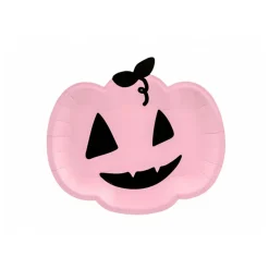 6 ASSIETTES HALLOWEEN CITROUILLES 22X25 CM