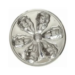 3 ASSIETTES À HUITRES 26CM ARGENT
