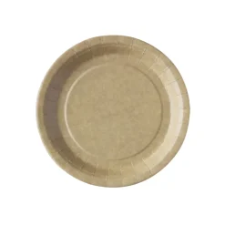 50 ASSIETTES KRAFT 23CM BIODÉGRADABLES