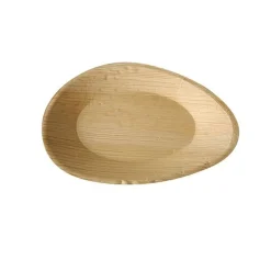 6 ASSIETTES OVALES 26CM PALMIER BIODEGRADABLES