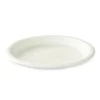 50 ASSIETTES RONDES CANNE À SUCRE 23CM BLANC