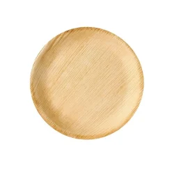 6 ASSIETTES RONDES 23CM PALMIER BIODEGRADABLES
