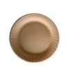 50 ASSIETTES RONDES KRAFT RECYCLABLE 23CM NATUREL