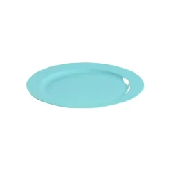 12 ASSIETTES RONDES RÉUTILISABLES 19CM TURQUOISE