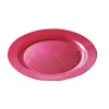 12 ASSIETTES RONDES RÉUTILISABLES 24CM MAGENTA