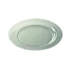 12 ASSIETTES RONDES RÉUTILISABLES 24CM CRISTAL