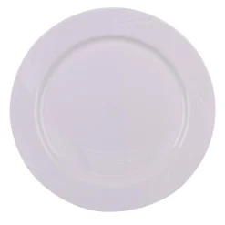 10 ASSIETTES RÉUTILISABLES ET INCASSABLES 26CM BLANC