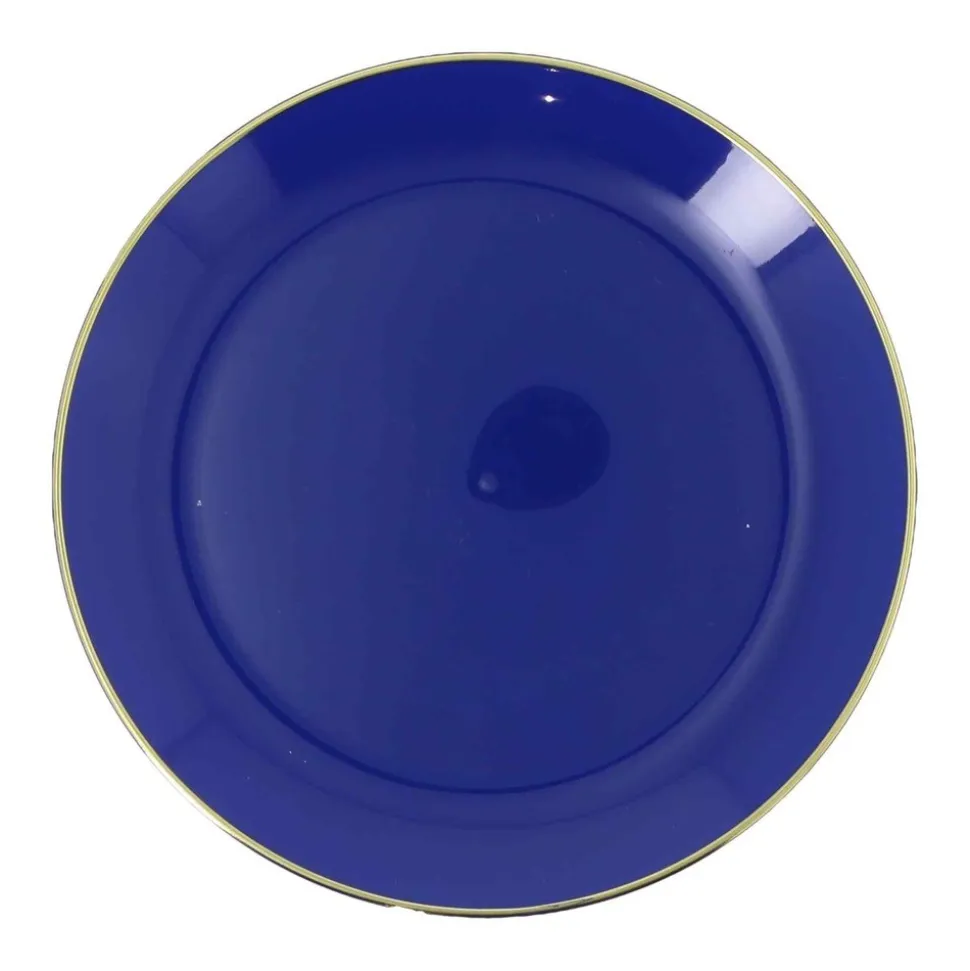 6 ASSIETTES RÉUTILISABLES SUBLIME 26.5CM INDIGO