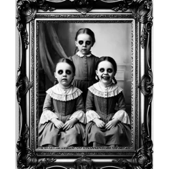 AUTOCOLLANT CADRE BAROQUE VINTAGE FAMILLE 58X45CM