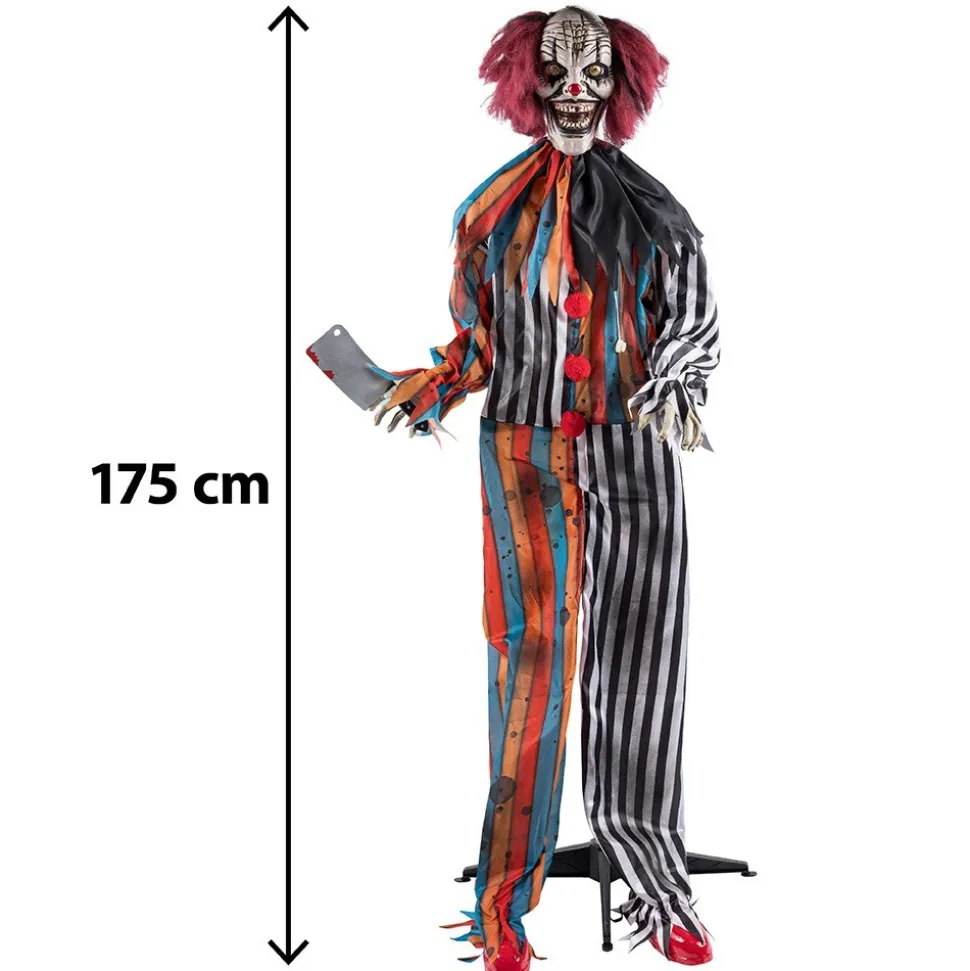 AUTOMATE CLOWN BOUCHER ANIMÉ SON LUMIÈRE 1.75M