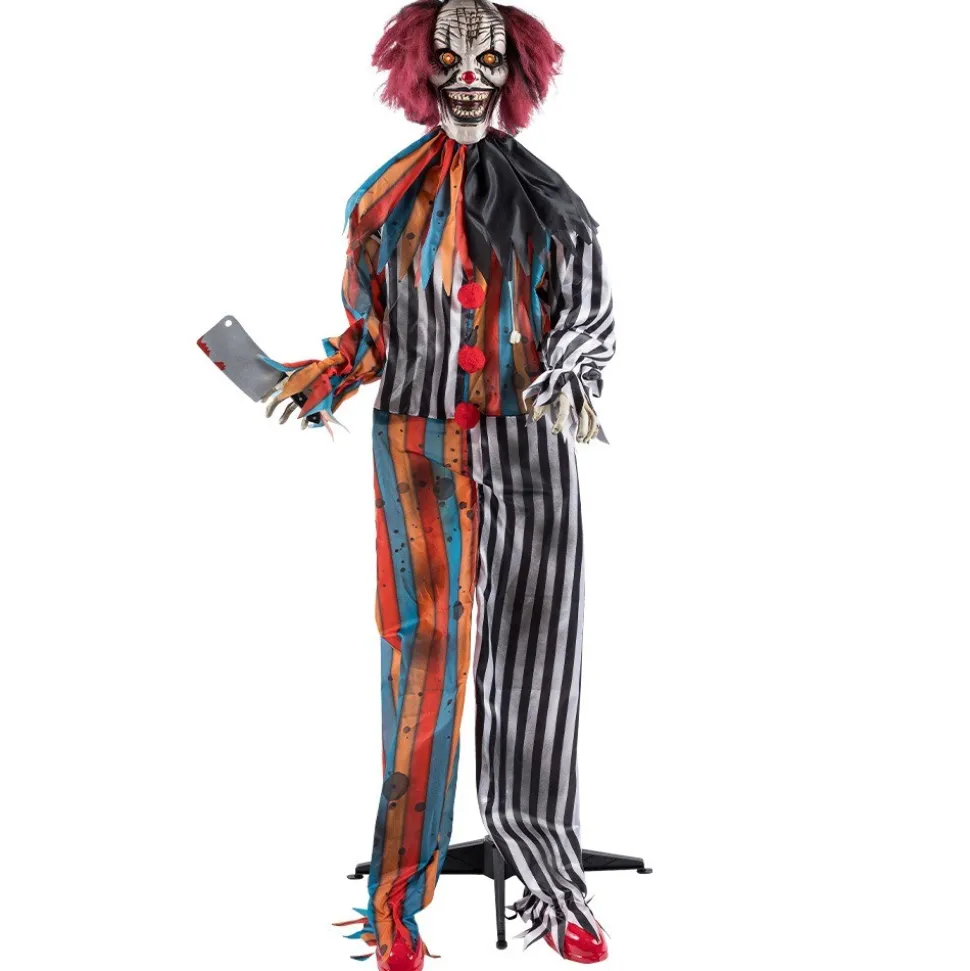AUTOMATE CLOWN BOUCHER ANIMÉ SON LUMIÈRE 1.75M