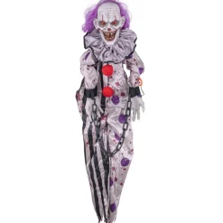 AUTOMATE CLOWN À SUSPENDRE ANIMÉ SON LUMIÈRE 150CM