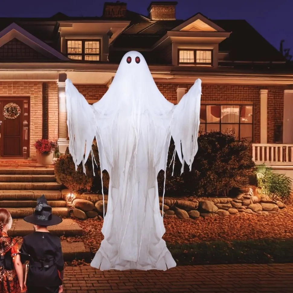 AUTOMATE FANTÔME ANIMÉ SON LUMIÈRE 280CM BLANC