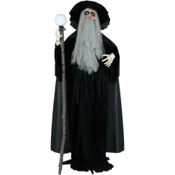 AUTOMATE MAGICIEN ANIMÉ SON LUMIÈRE 190CM NOIR