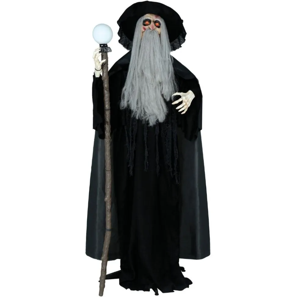 AUTOMATE MAGICIEN ANIMÉ SON LUMIÈRE 190CM NOIR