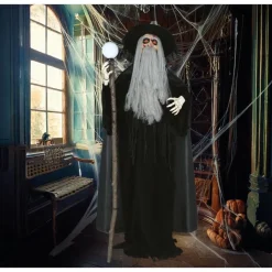 AUTOMATE MAGICIEN ANIMÉ SON LUMIÈRE 190CM NOIR
