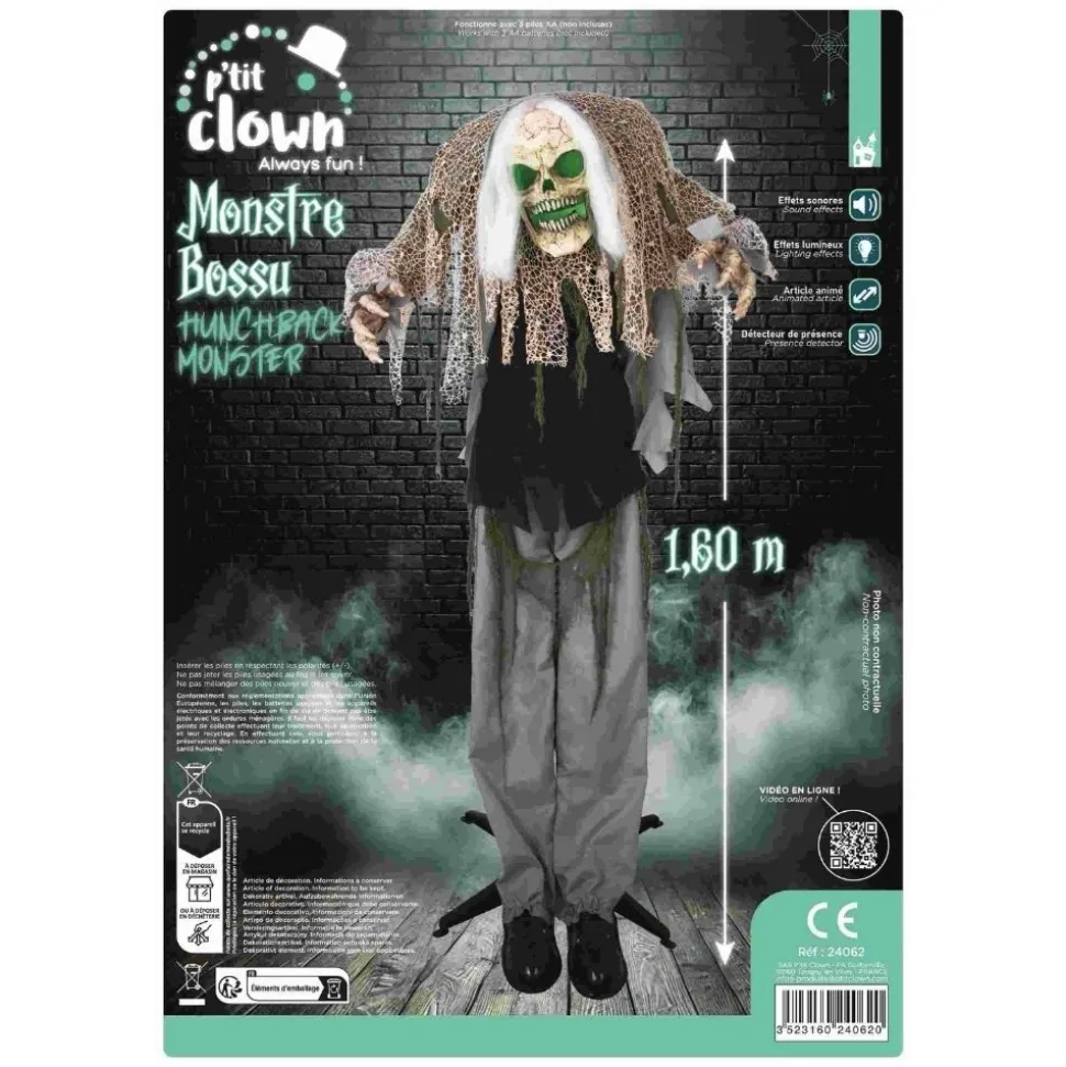 AUTOMATE MONSTRE BOSSU ANIMÉ SON LUMIÈRE 1.6M
