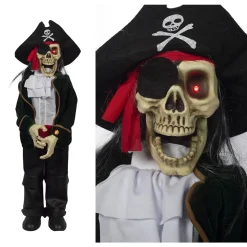 AUTOMATE PIRATE ÉPOUVANTAIL ANIMÉ SON LUMIÈRE 1M