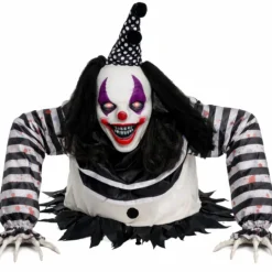 AUTOMATE POUPÉE CLOWN TERREUR SON LUMIÈRE 105CM