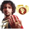 BAGUE CHEVALIÈRE EMPEREUR ROMAIN ANTIQUE MÉTAL OR