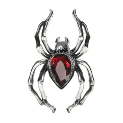 BAGUE FANTAISIE RÉGLABLE ARAIGNÉE RUBIS FEMME