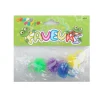 4 BAGUES EN PLASTIQUE