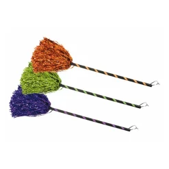 BALAI DE SORCIÈRE PLASTIQUE RAYURES 85CM