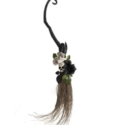 BALAI FLEURI À SUSPENDRE GRIS 95CM