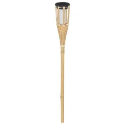 BALISE EXTÉRIEURE SOLAIRE BAMBOU 70CM 8H NATURE