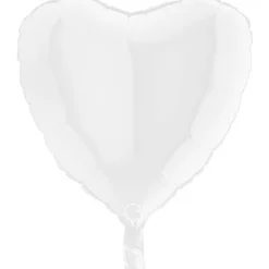 BALLON ALU CUR BLANC 46 CM