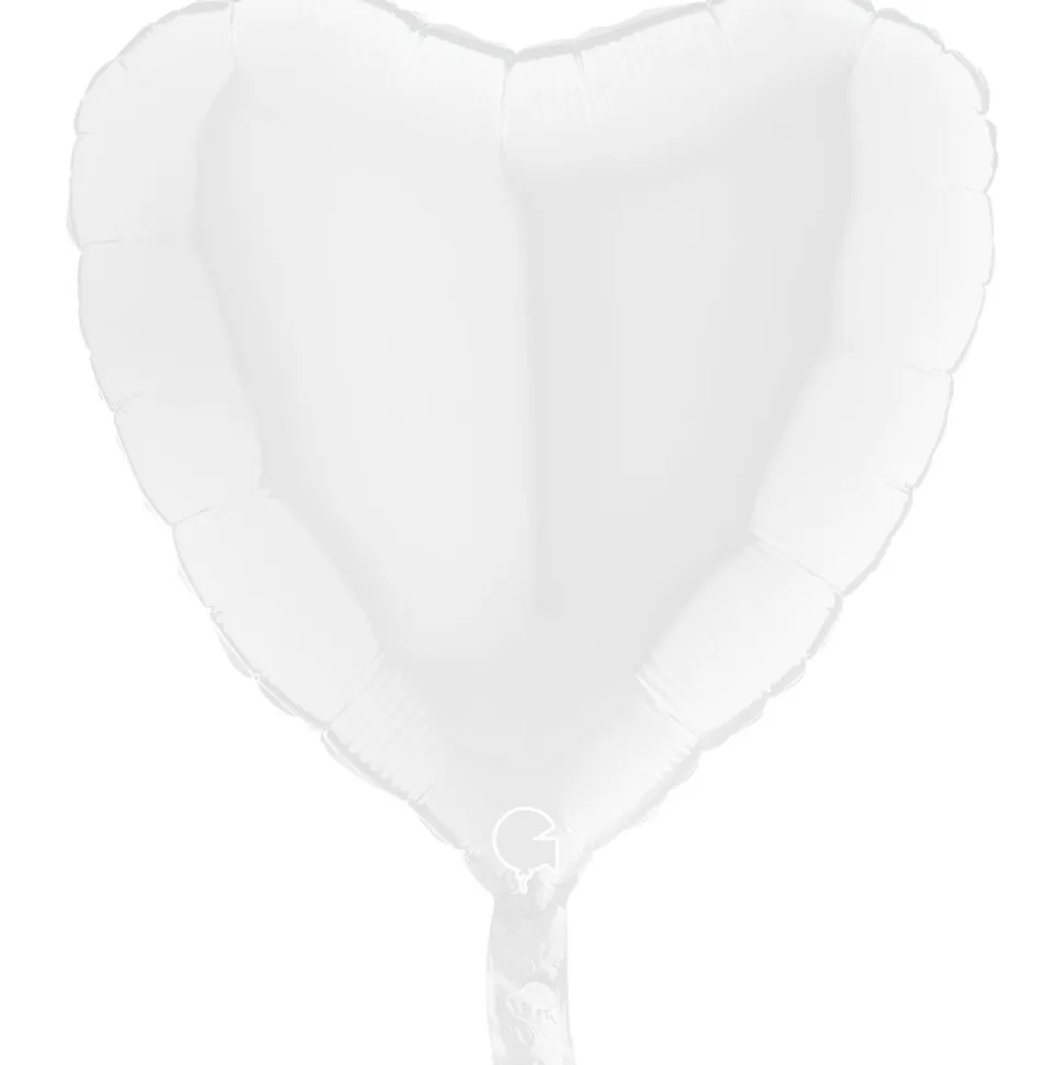 BALLON ALU CUR BLANC 46 CM