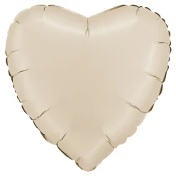 BALLON ALU CUR 46CM CRÈME SATIN
