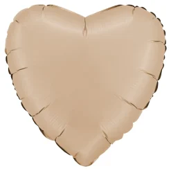 BALLON ALU CUR 46CM NUDE SATIN