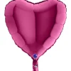 BALLON ALU CUR FUCHSIA 46CM