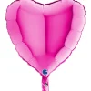 BALLON ALU CUR ROSE MAGENTA 46 CM