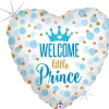 BALLON ALU CUR WELCOME LITTLE PRINCE 46CM