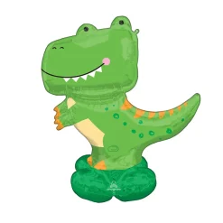 BALLON ALU FIGURINE DINOSAURE T-REX 114X137CM VERT
