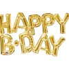 BALLON ALU HAPPY B.DAY OR À GONFLER AIR