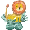 BALLON ALU LION SAFARI NATURE SAUVAGE 114X109CM