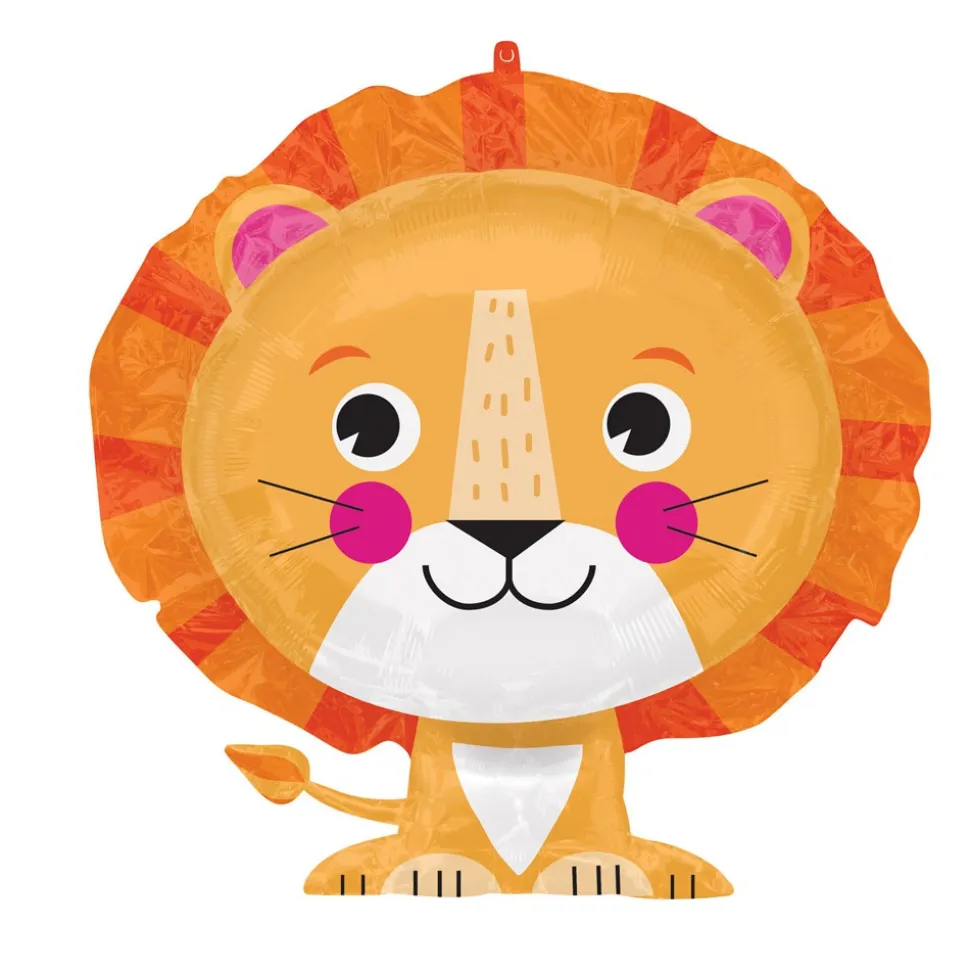 BALLON ALU LION SAFARI NATURE SAUVAGE 60X53CM
