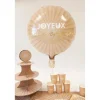 BALLON ALUMINIUM ANNIVERSAIRE ÉCLAT 45CM SABLE