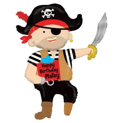 BALLON ALUMINIUM ANNIVERSAIRE PIRATE 112CM