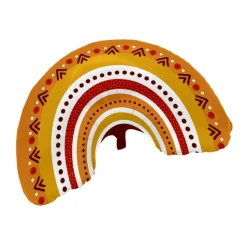 BALLON ALUMINIUM ARC-EN-CIEL INCA BOHÈME 50CM